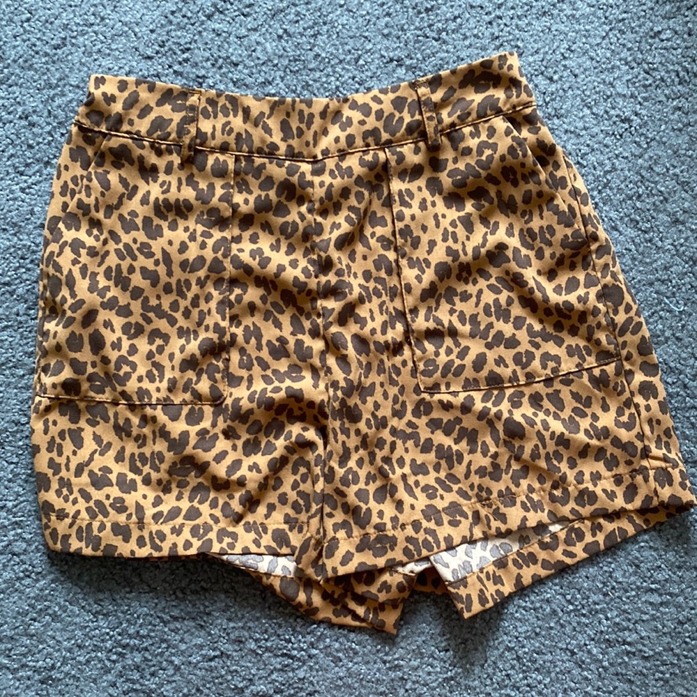 cheetah print shorts